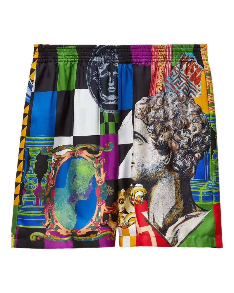 Versace Shorts mit Print - Schwarz Schwarz