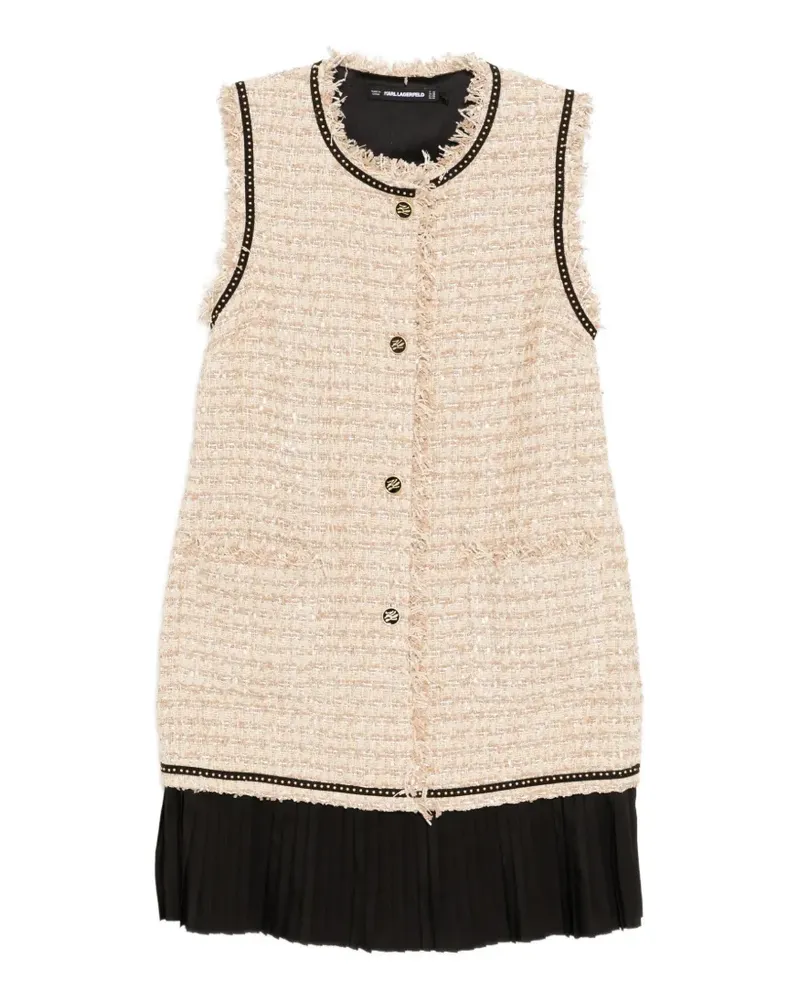 Karl Lagerfeld boucle mini dress - Nude Nude