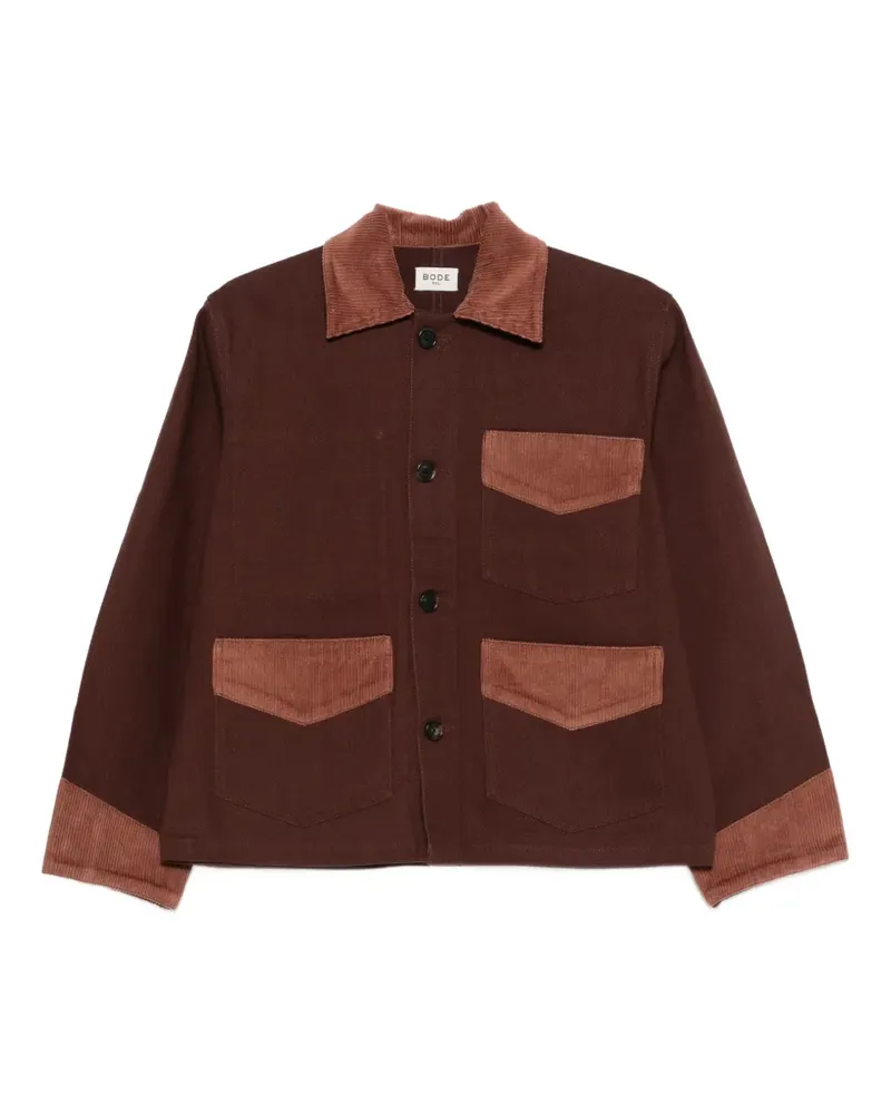 BODE pocket corduroy jacket - Braun Braun