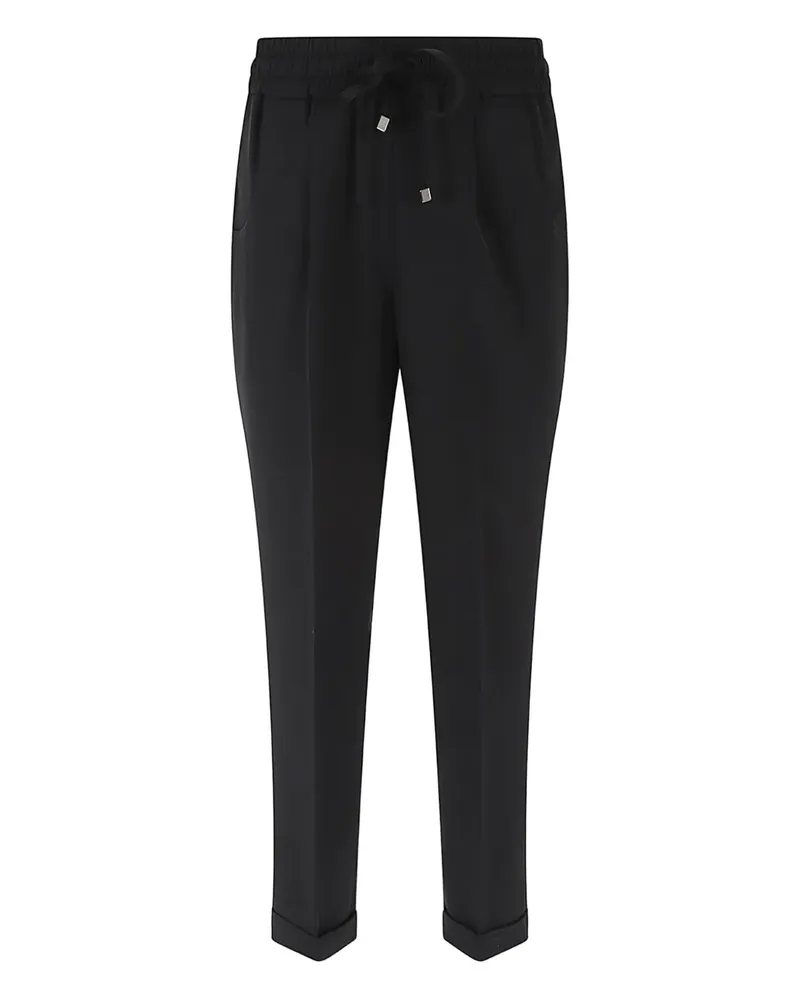 Kiton drawstring-fastening trousers - Schwarz Schwarz