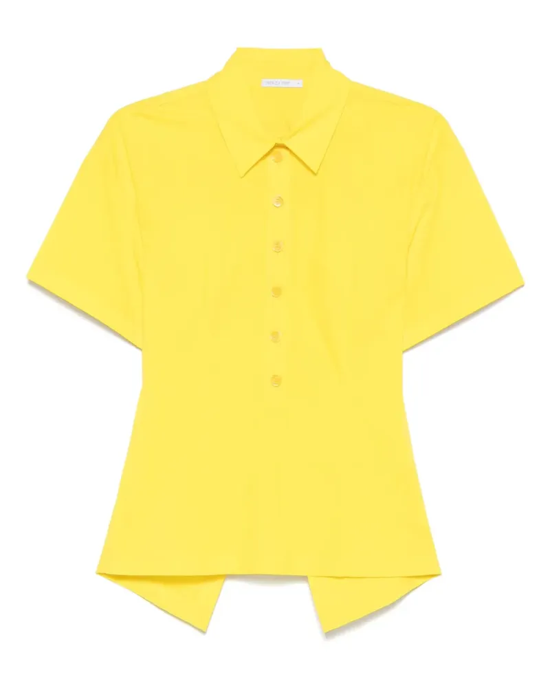 Patrizia Pepe Rückenfreies Poloshirt - Gelb Gelb