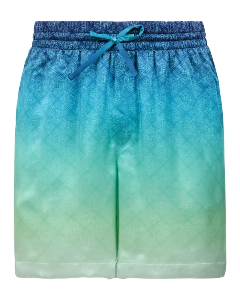 Casablanca Paris Shorts mit Monogrammmuster - Blau Blau