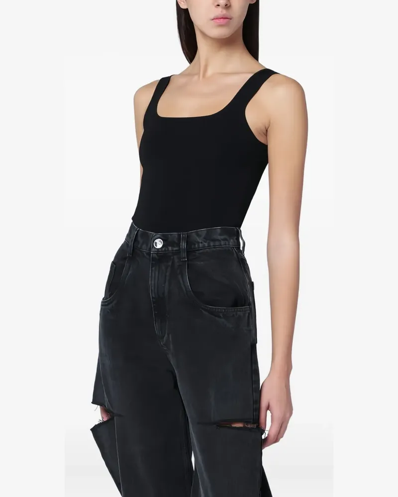 Entire Studios square-neck top - Schwarz Schwarz