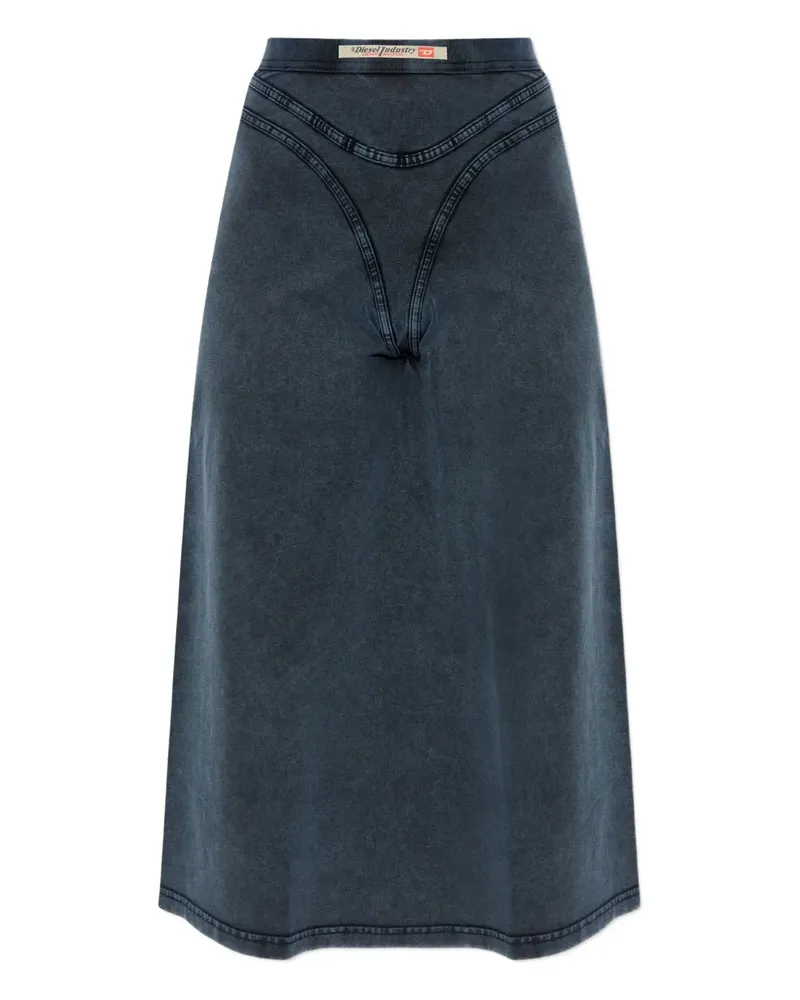 Diesel O-Alline front-detail midi skirt - Blau Blau