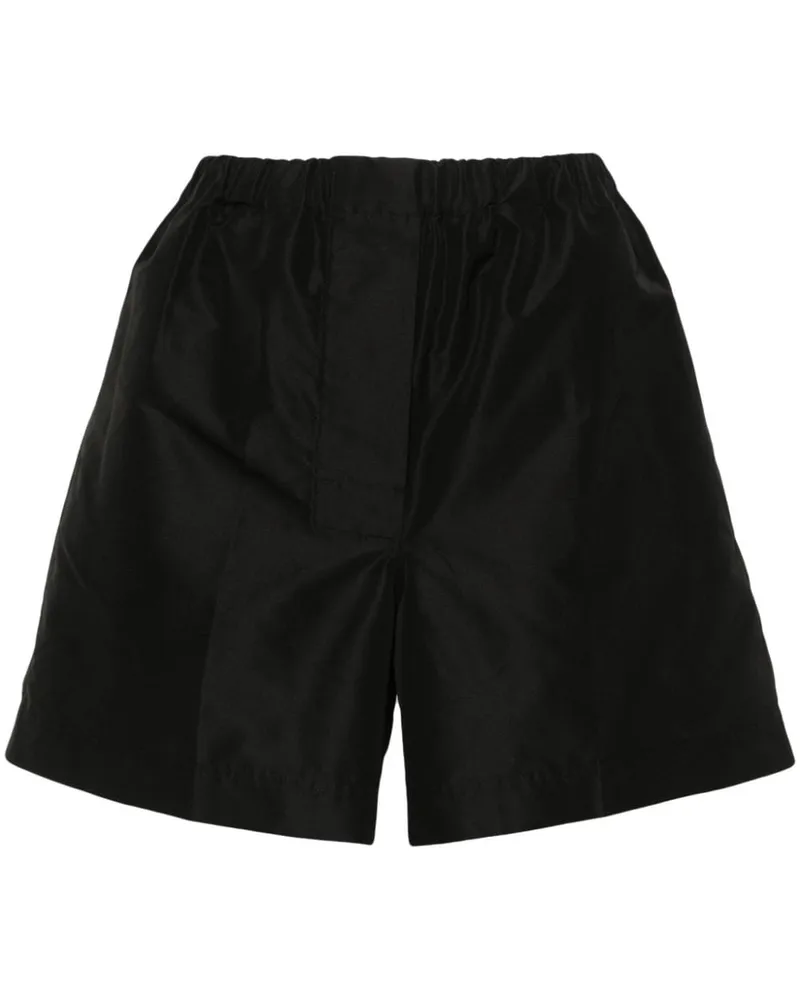 GIA STUDIOS Shorts mit weitem Bein Schwarz