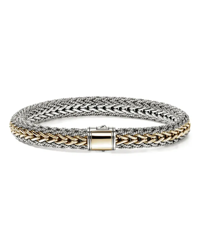 John Hardy 14K yellow gold sterling silver bracelet - Silber Silber