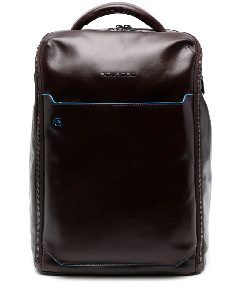 Piquadro Rucksack aus Leder - Braun Braun