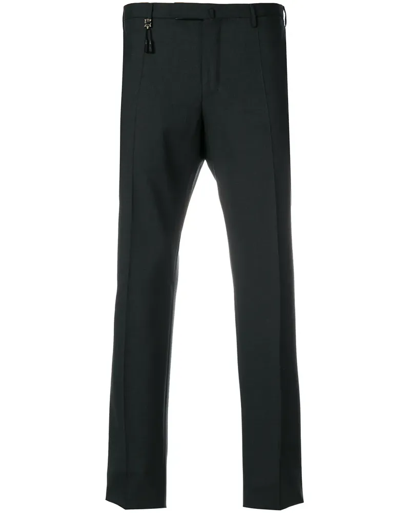 Incotex Wollhose mit schmalem Bein - Grau Grau