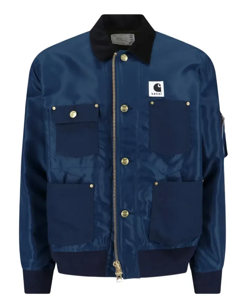 Sacai x Carhart WIP canvas pocket jacket - Blau Blau