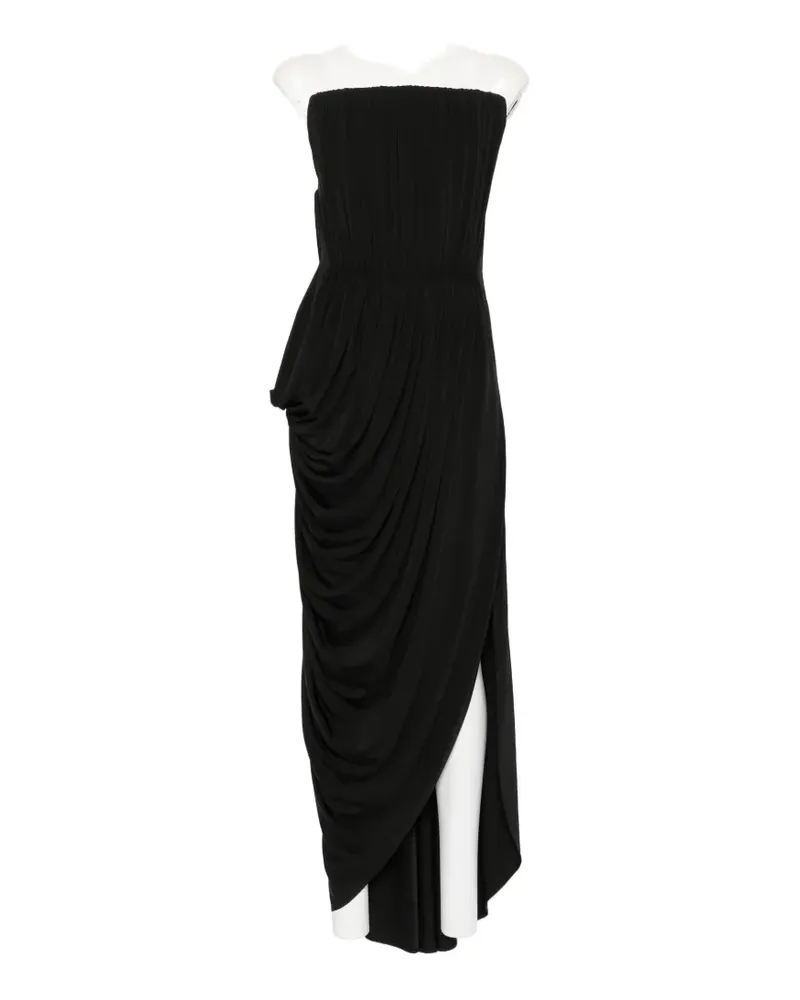Stella McCartney draped asymmetric dress - Schwarz Schwarz