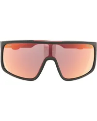 Carrera Sonnenbrille mit Oversized-Gestell Schwarz