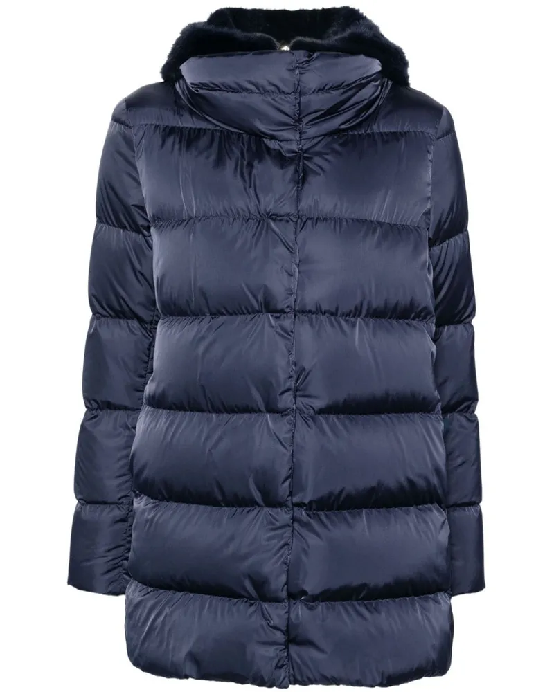 Herno Mantel im Layering-Look - Blau Blau