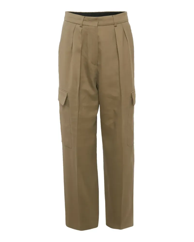 Max Mara gabardine cargo pants - Nude Nude
