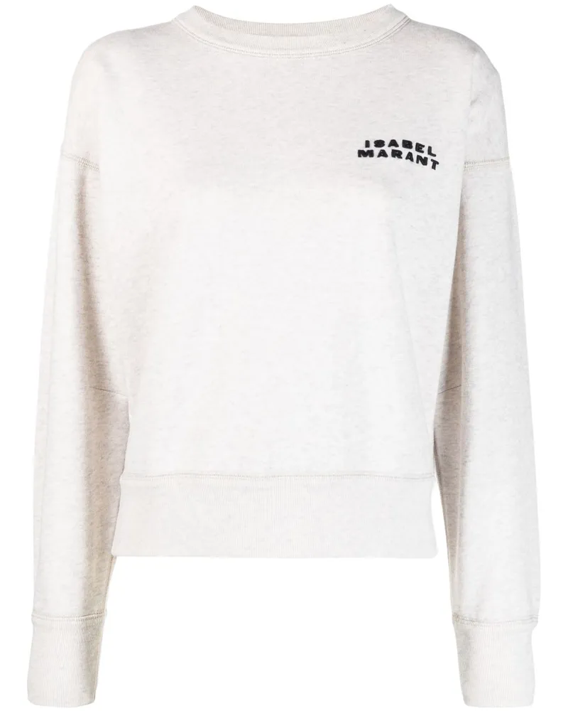Isabel Marant Shad Sweatshirt mit Logo-Stickerei - Nude Nude