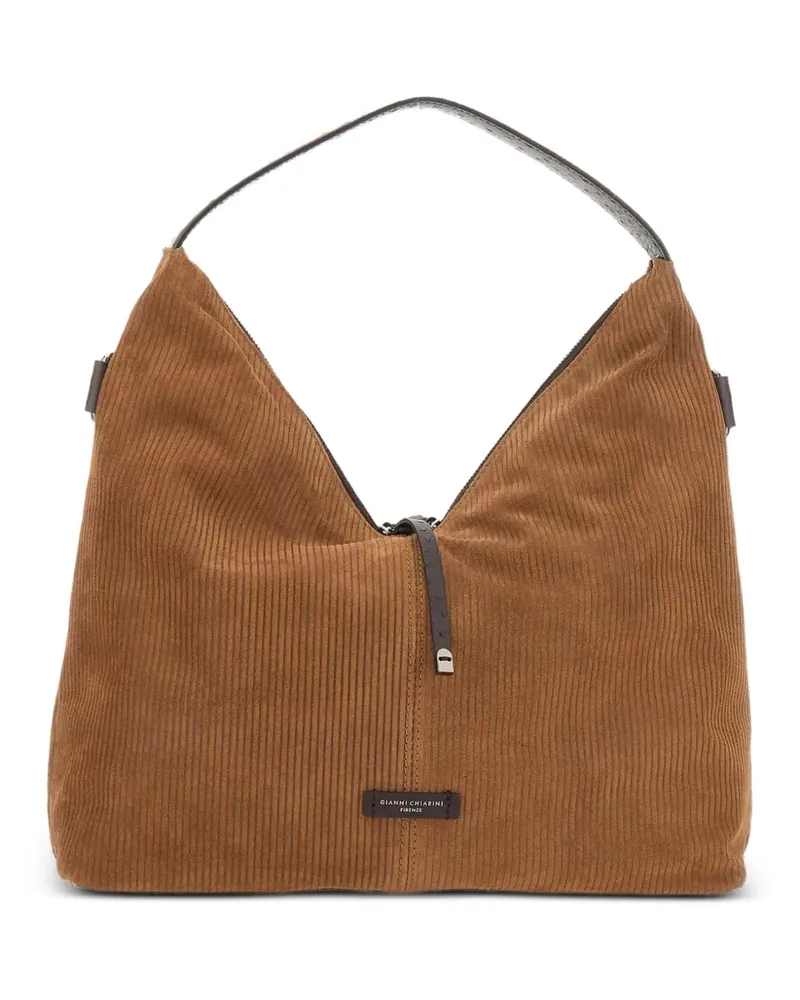 Gianni Chiarini Scilla ribbed tote bag - Braun Braun