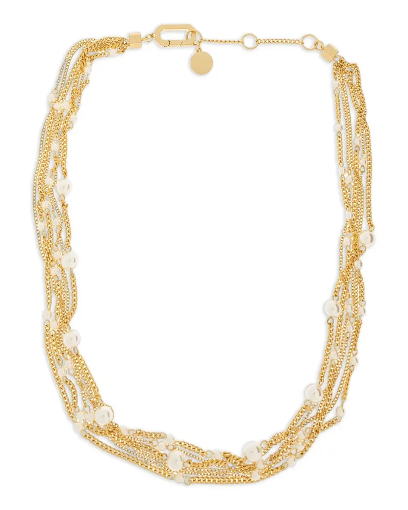 AllSaints Mehrsträngige Halskette mit Glasperlen - Gold Gold