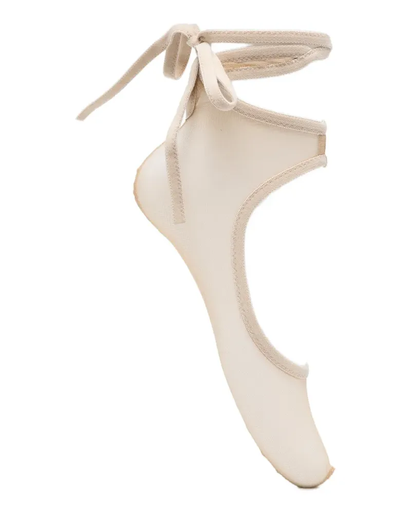 Vivetta tie-fastening socks - Nude Nude