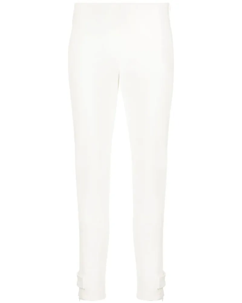 Moncler Halbhohe Slim-Fit-Hose - Weiß Weiß