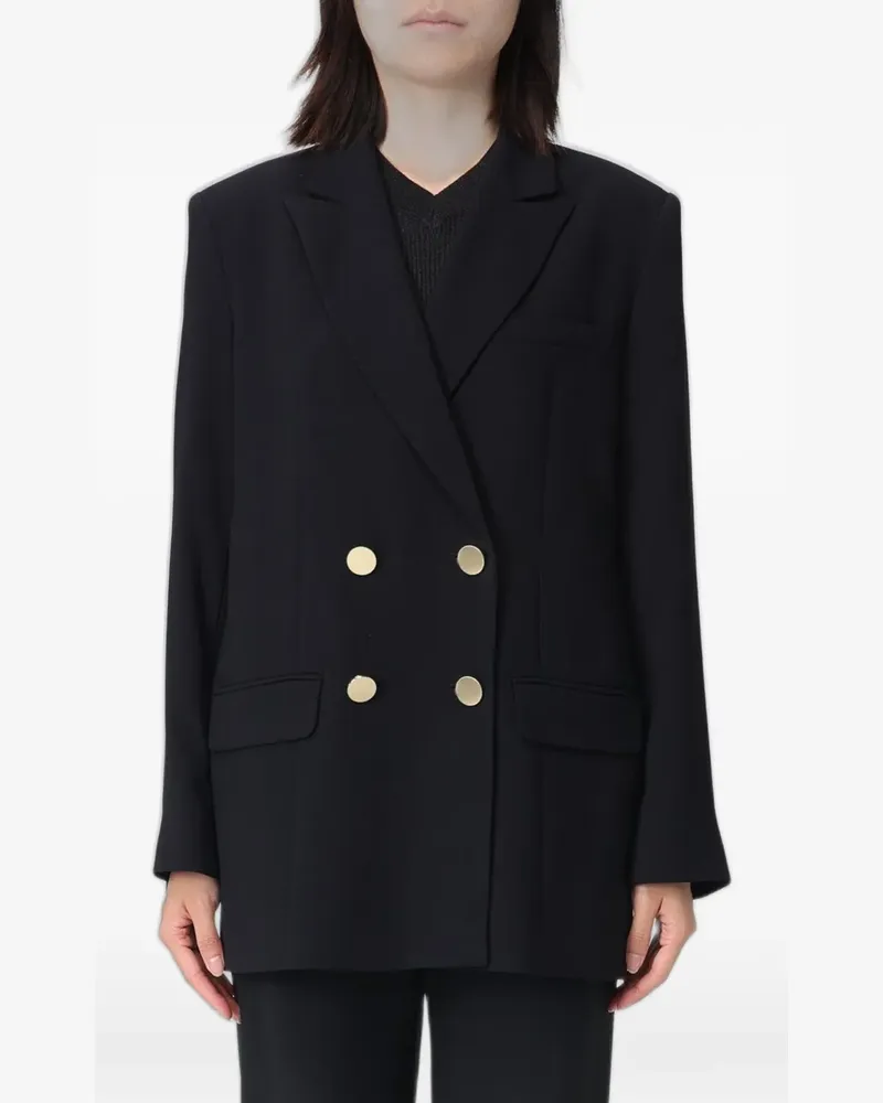 Armani Exchange double-breasted crepe blazer - Schwarz Schwarz