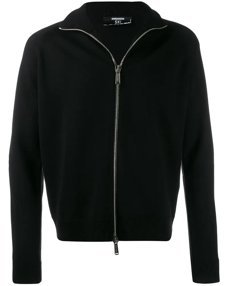 Dsquared2 Jacke mit Logo-Streifen - Schwarz Schwarz