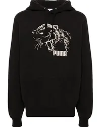 Puma x NOAH Hoodie mit grafischem Print Schwarz