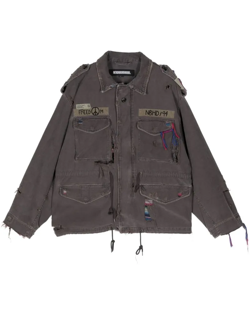 Neighborhood Savage 51 Military-Jacke Violett