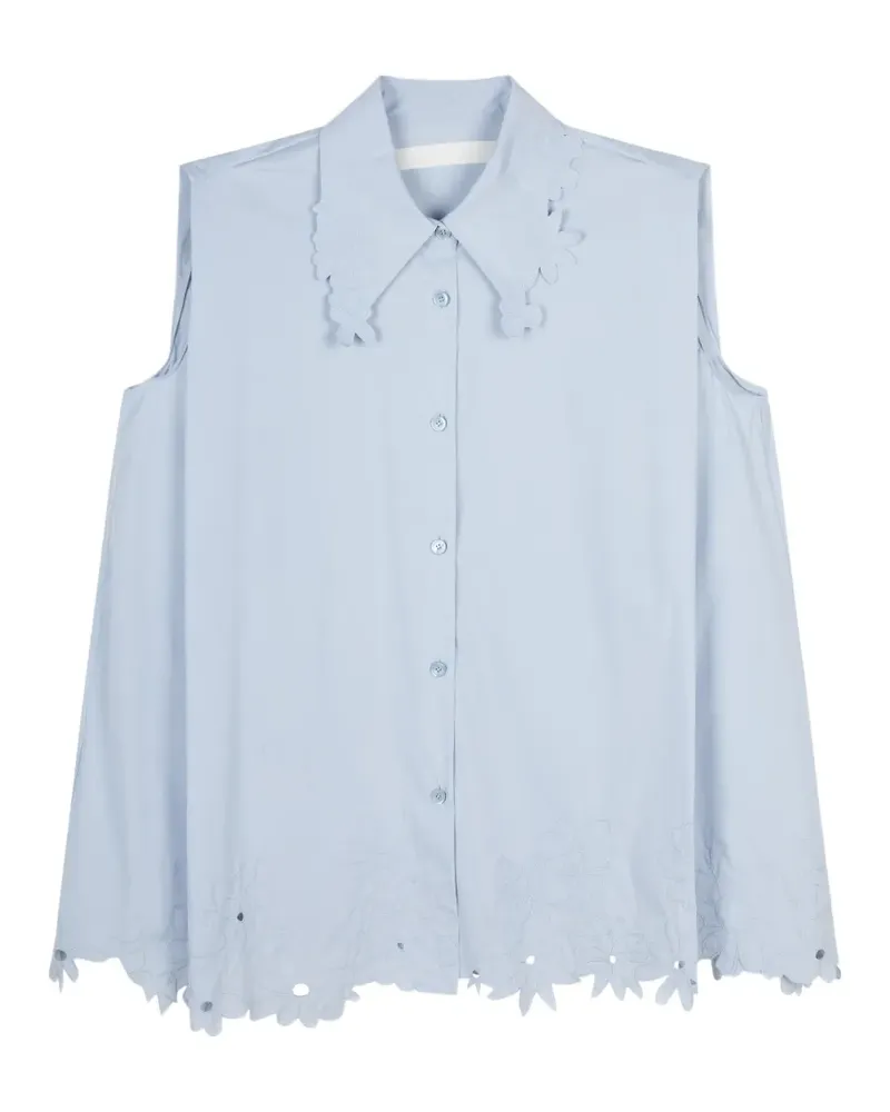 JNBY Hemd mit Blumenstickerei - Blau Blau