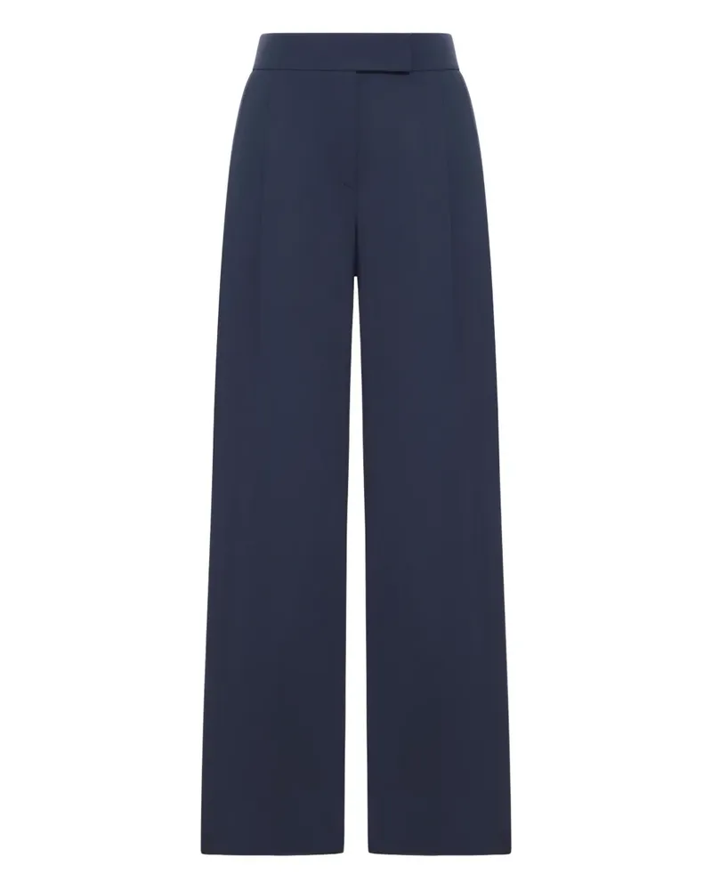 Giorgio Armani Hose mit hohem Bund - Blau Blau