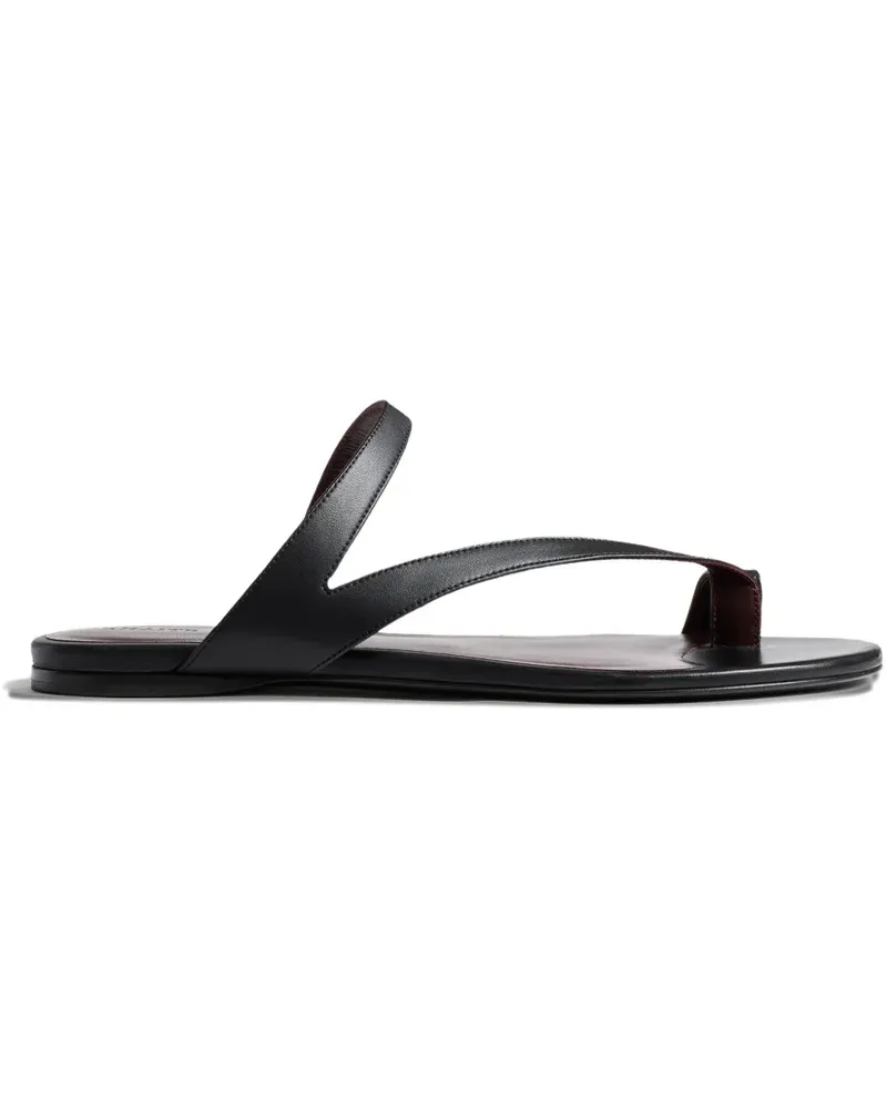 KHAITE Flache Aimee Sandalen - Schwarz Schwarz