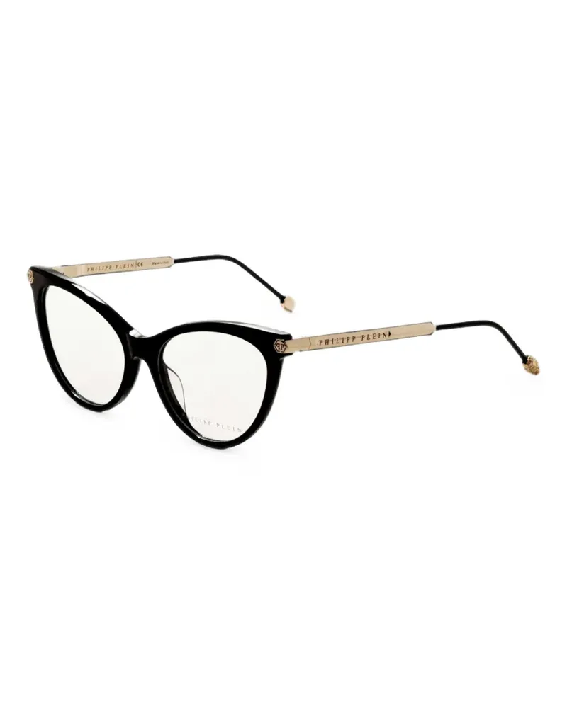 Philipp Plein Brille mit Cat-Eye-Gestell - Schwarz Schwarz