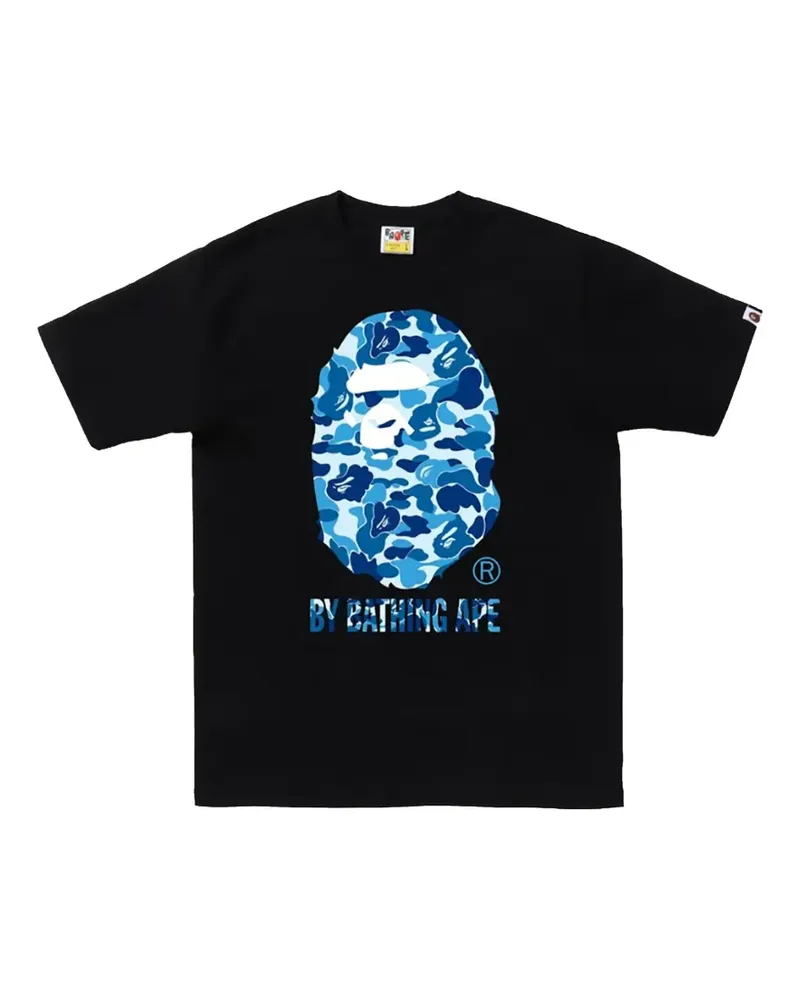 BAPE T-Shirt mit ABC Camo-Print - Schwarz Schwarz