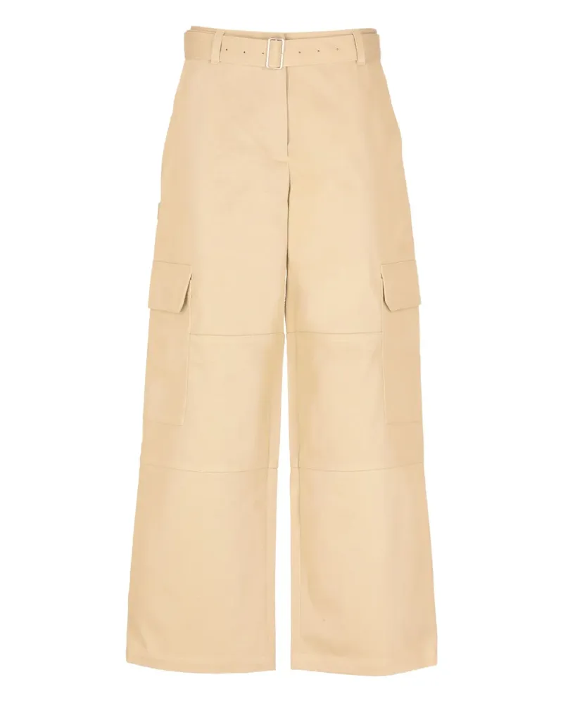 Kitsuné Cargohose mit Gürtel - Nude Nude