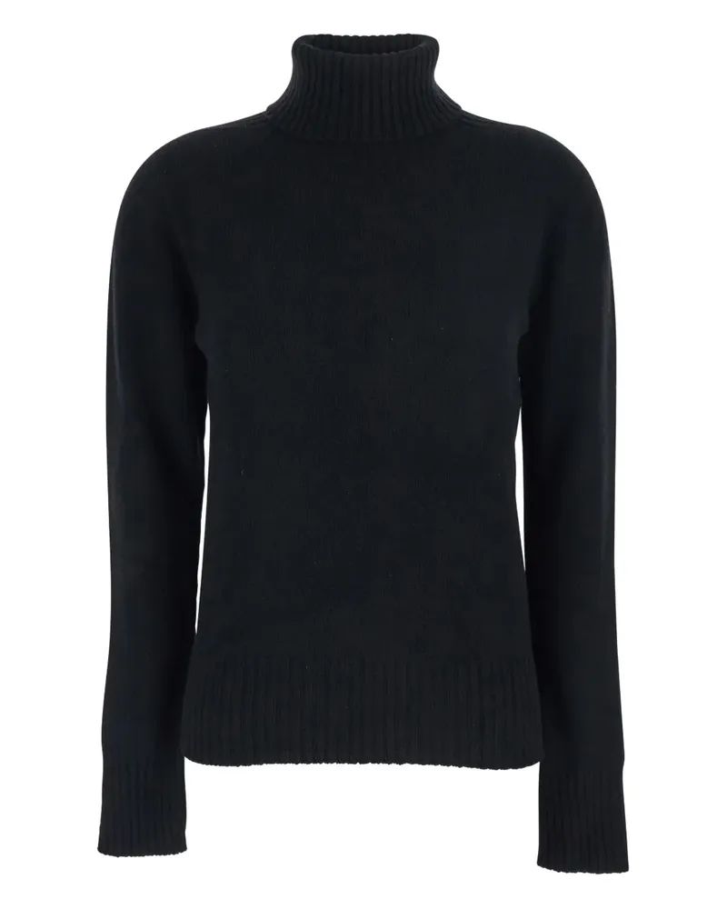 Mauro Grifoni turtleneck ribbed sweater - Schwarz Schwarz