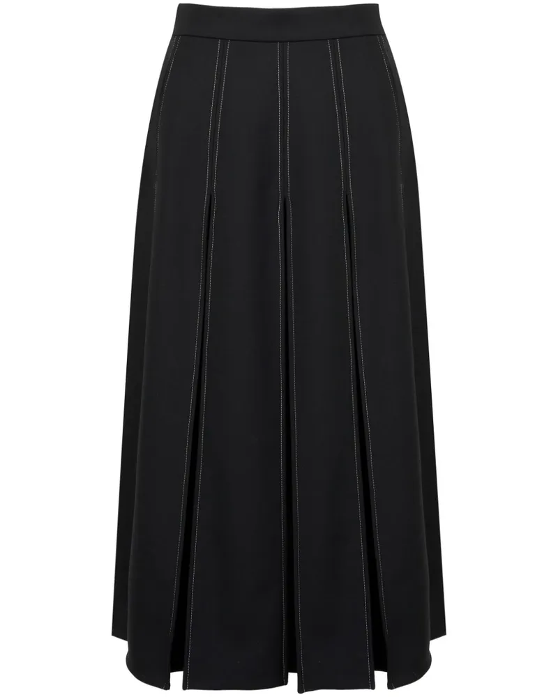 Ports 1961 Midirock mit Cut-Outs - Schwarz Schwarz