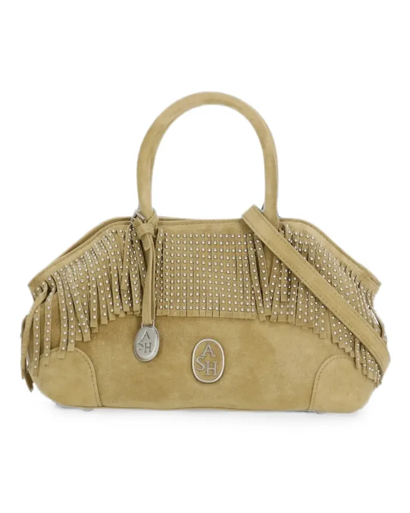 ash studded fringe shoulder bag - Nude Nude
