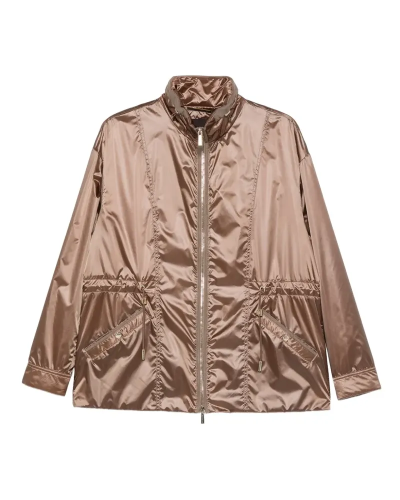 MOORER Eolia zip-fastening jacket - Braun Braun