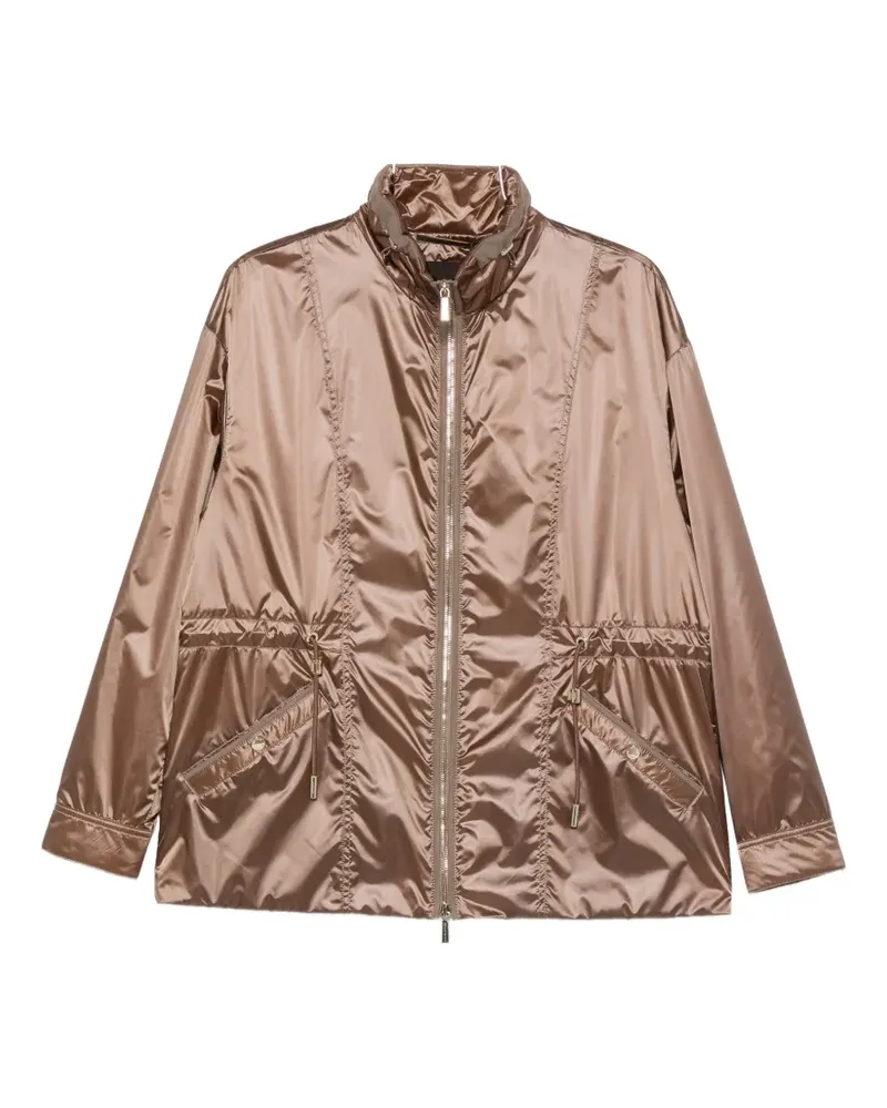 MOORER Eolia zip-fastening jacket - Braun Braun