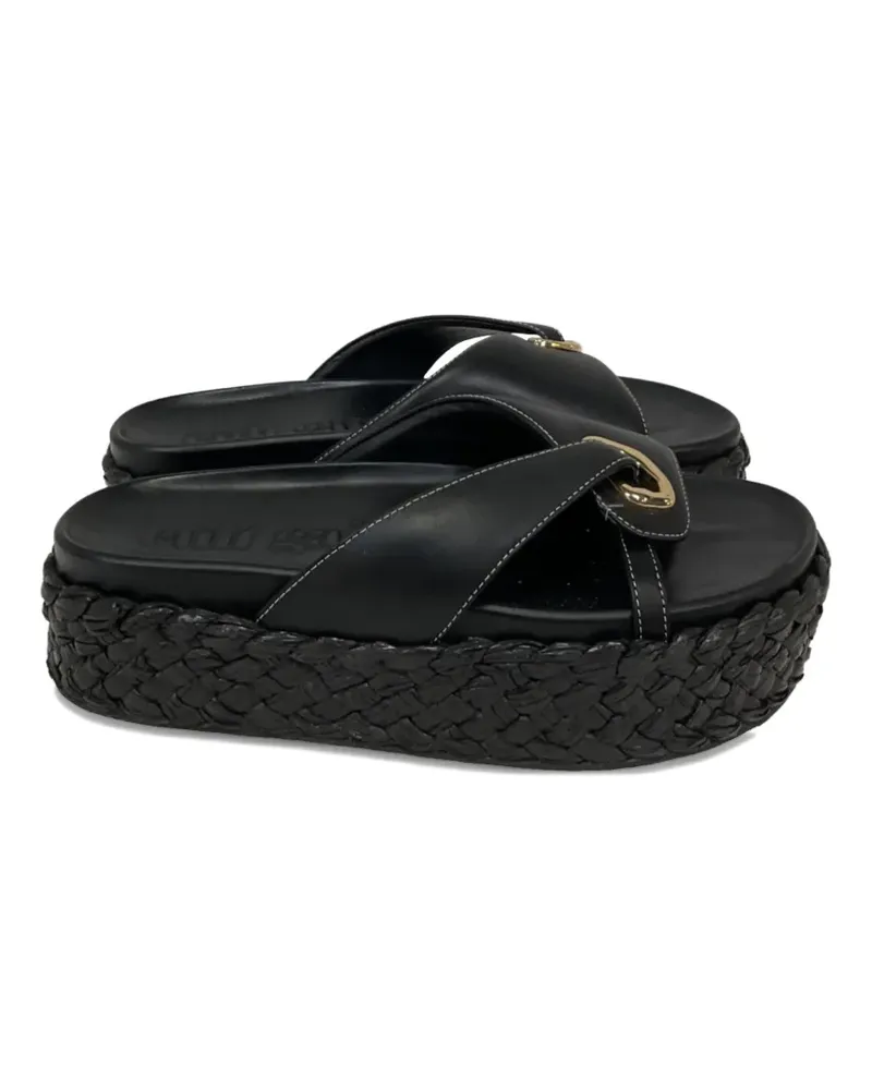 Cult Gaia Blythe Plateau-Sandalen - Schwarz Schwarz