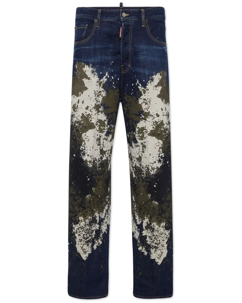 Dsquared2 Jeans mit Camouflage-Print - Blau Blau