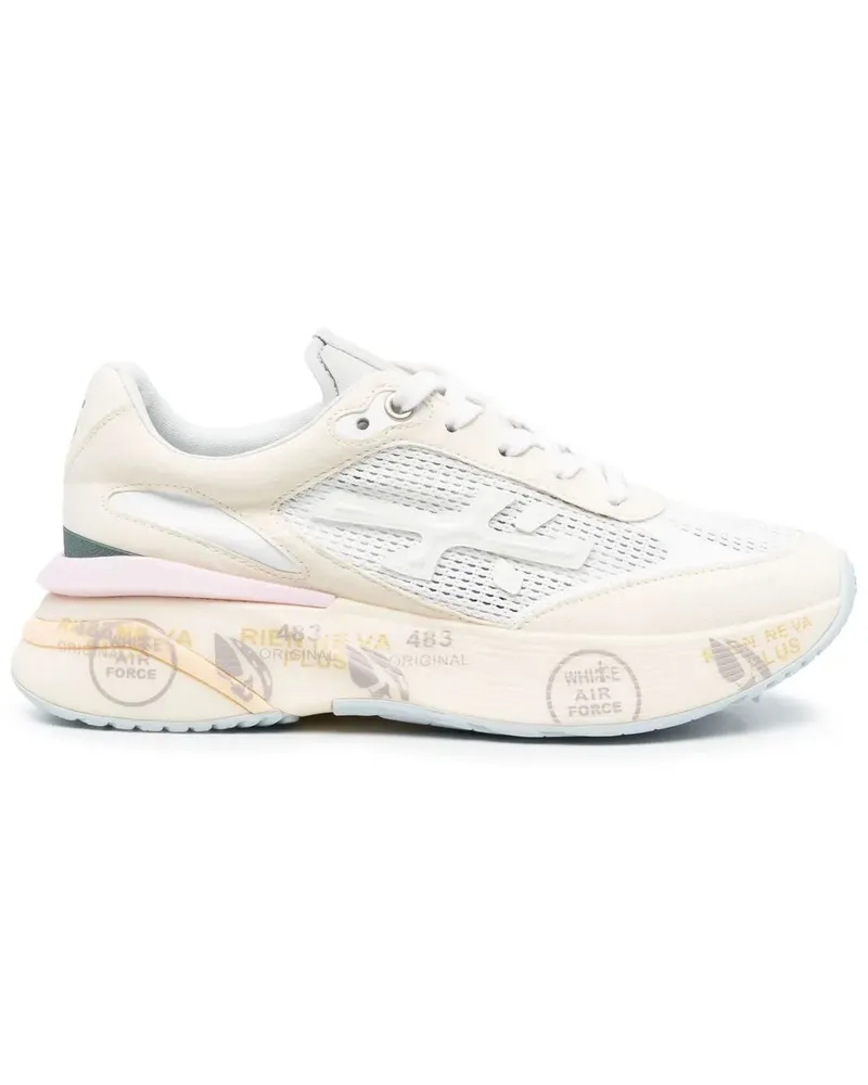 Premiata Sneakers mit Logo-Patch - Nude Nude