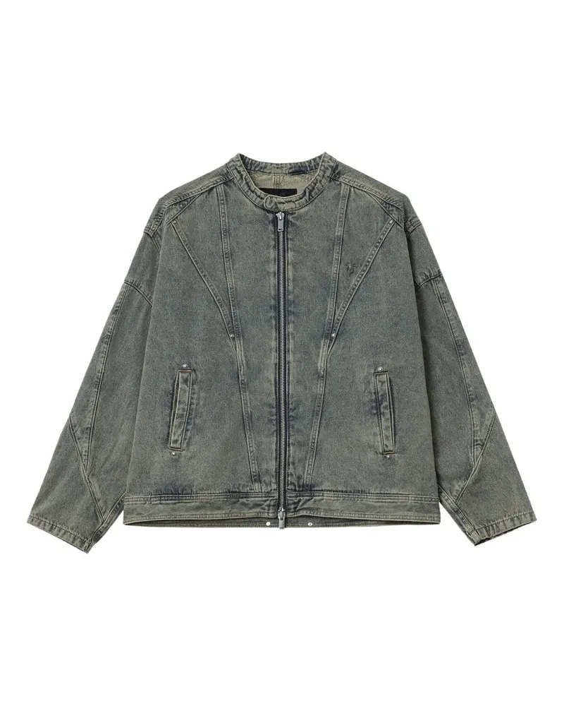 FIVE CM Jeansjacke mit Reißverschluss - Blau Blau