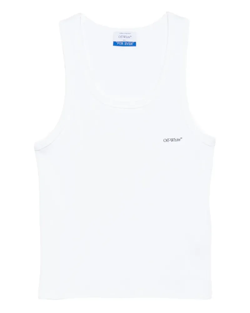 OFF-WHITE Geripptes Tanktop - Weiß Weiß