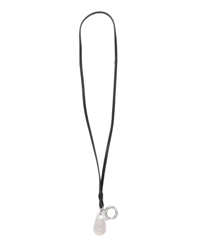 The Row logo-engraved key charm - Silber Silber