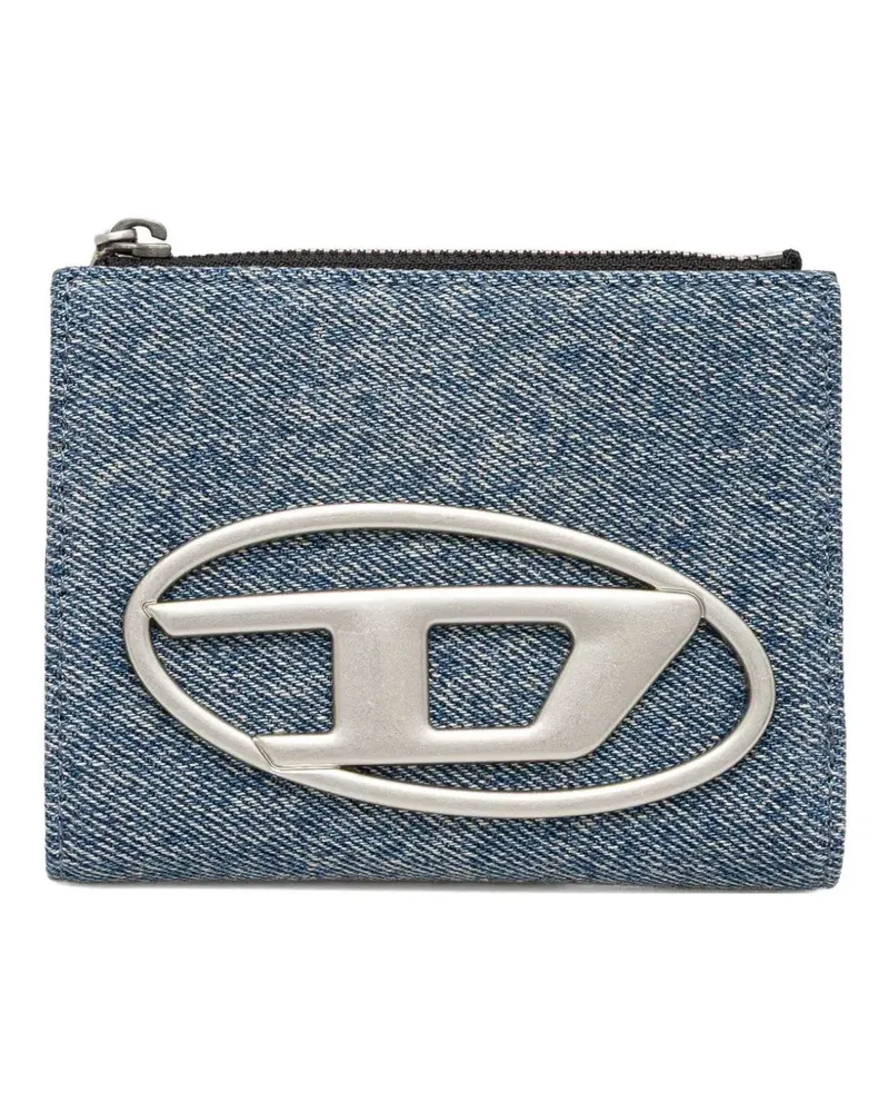 Diesel logo-plaque wallet - Blau Blau