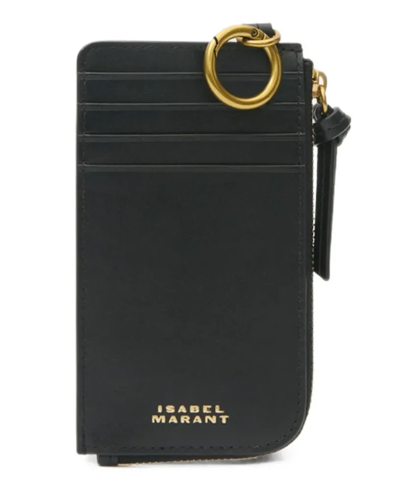 Isabel Marant Oskan leather cardholder - Schwarz Schwarz
