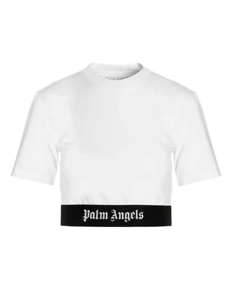 Palm Angels T-Shirt mit Logo-Detail - Weiß Weiß