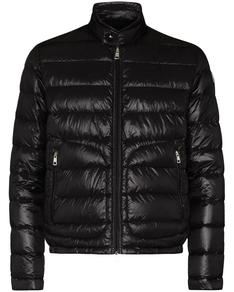 Moncler Gefütterte Jacke mit Reißverschluss - Schwarz Schwarz