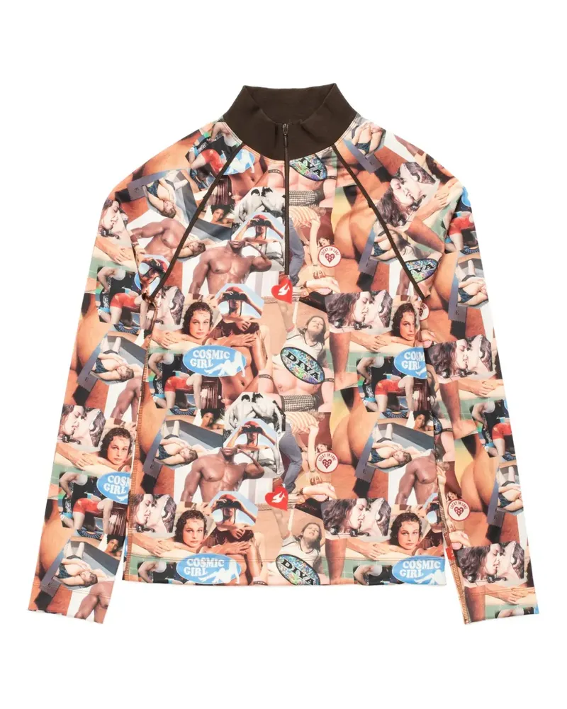 Carne Bollente Kinky Cardio Oberteil mit Print - Nude Nude