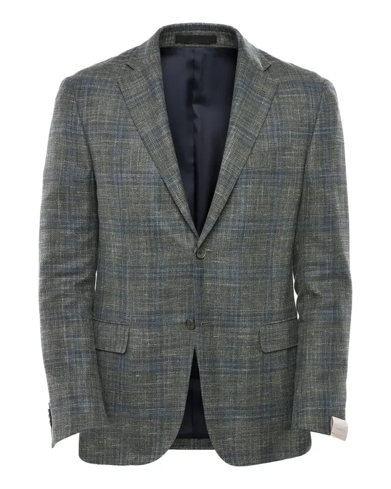 Corneliani Gate Blazer mit Karomuster - Grün Grün