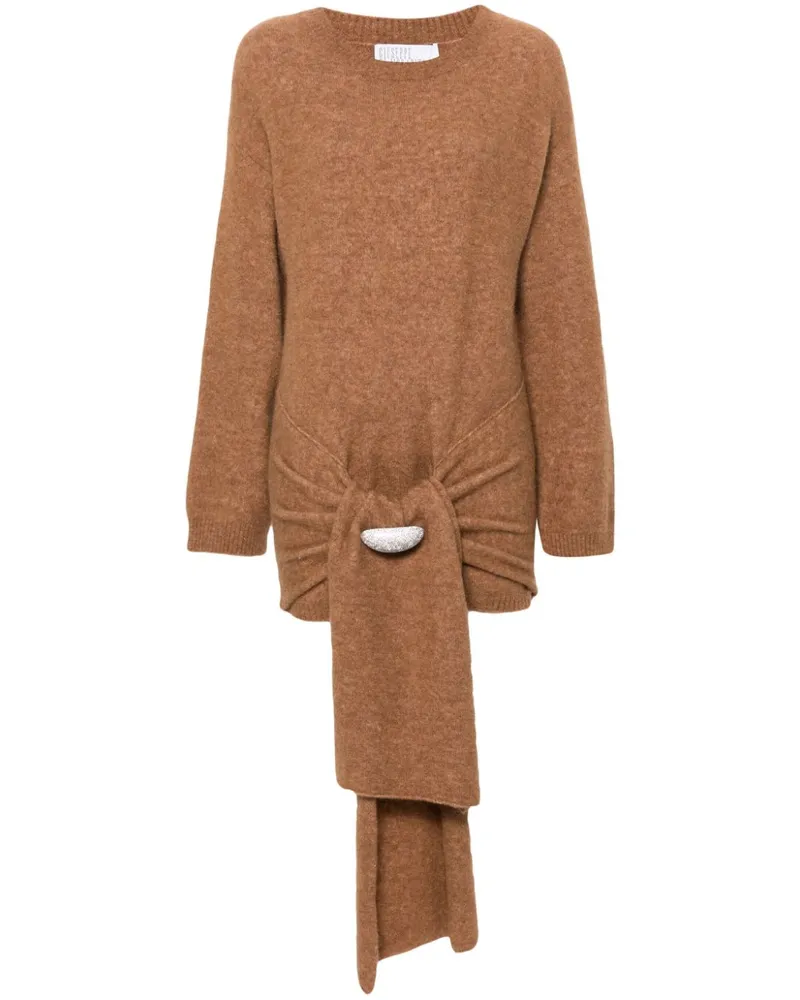 Giuseppe di Morabito Minikleid mit Brosche - Braun Braun